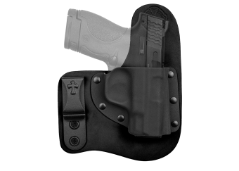 Freedom Carry IWB Concealed Carry Holster with Smith and Wesson Shield - Black Cowhide